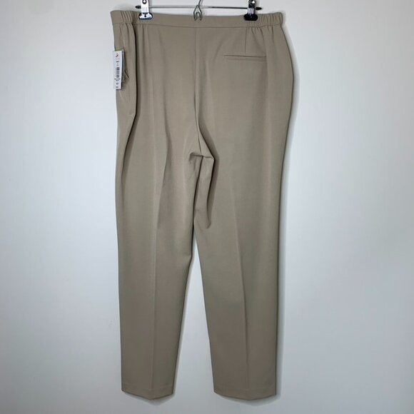 Tanjay Womens Pants Trousers Pleated Straight leg Khaki Brown Size 18 - Picture 11 of 11